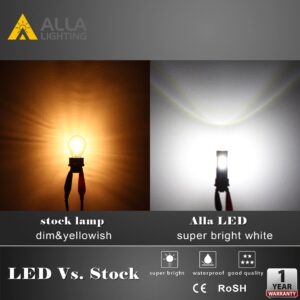 Alla Lighting Super Bright 2000lms T25 3156 3157 LED Bulbs, 6000K White Back-up Reverse Lights, DRL, Turn Signal, Brake Tail Lights Replacement, 3035 27-SMD 3056 3156K 3157K 3057 3047 4114 3457 3456