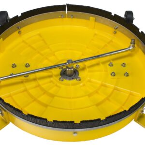 B E Pressure 85.403.011 Whirl-A-Way with Casters, 4000 psi, 180 Degree F Temperature, 8.0 GPM, 20", Yellow