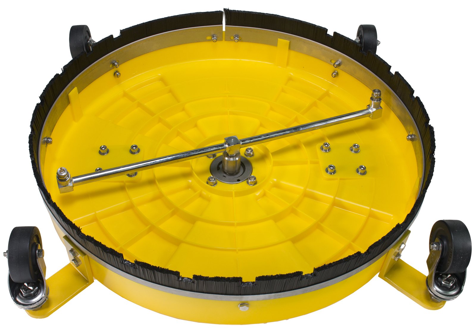 B E Pressure 85.403.011 Whirl-A-Way with Casters, 4000 psi, 180 Degree F Temperature, 8.0 GPM, 20", Yellow