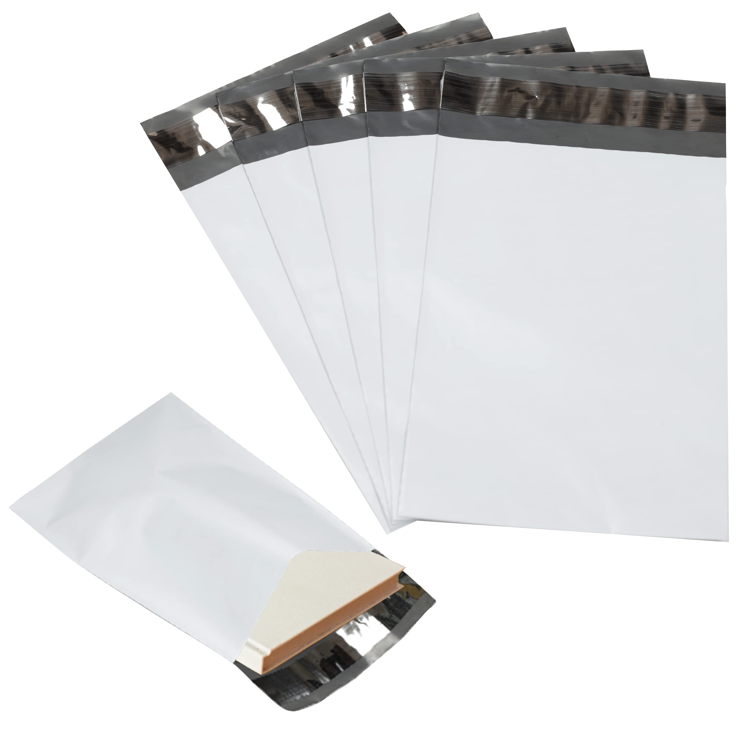 6000 Pack Secure Seal White Poly Mailers Shipping Bags - Safe Shipping with 10x13 Mailers Poly Bags - E-Commerce Poly Bags for Shipping - Self Sealing 2 Mil Poly Shipping Envelopes