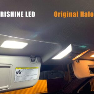 BRISHINE White LED Interior Light Kit for Toyota RAV4 2006 2007 2008 2009 2010 2011 2012 2013 2014 2015 Super Bright 6000K Interior LED Light Bulbs Package + License Plate Lights and Install Tool