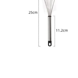 Stainless Steel Whisks(8,10 and 12 inches) Egg Beater Whisk for Baking and Cooking - Compact, Durable, and Versatile Kitchen Utensil for Mixing, Blending, and Whisking Ingredients