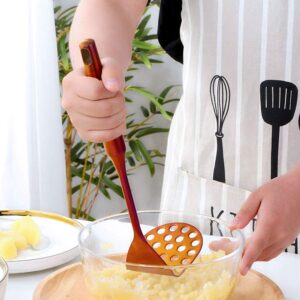 7pc Stainless Steel Kitchen Utensils Chopsticks Tube Soup Ladle Colander Set Gold Cooking Tool Set Egg Stirrer Kitchenware Set (Style 2)