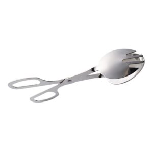 RUNROTOO Salad Holder Salad Tongs Scissor Buffet Salad Tong Catering Serving Tongs Salad Tongs for Serving Salad Tongs Metal Buffet Serving Tongs Food Clip Stainless Steel Mini Cutlery Rack