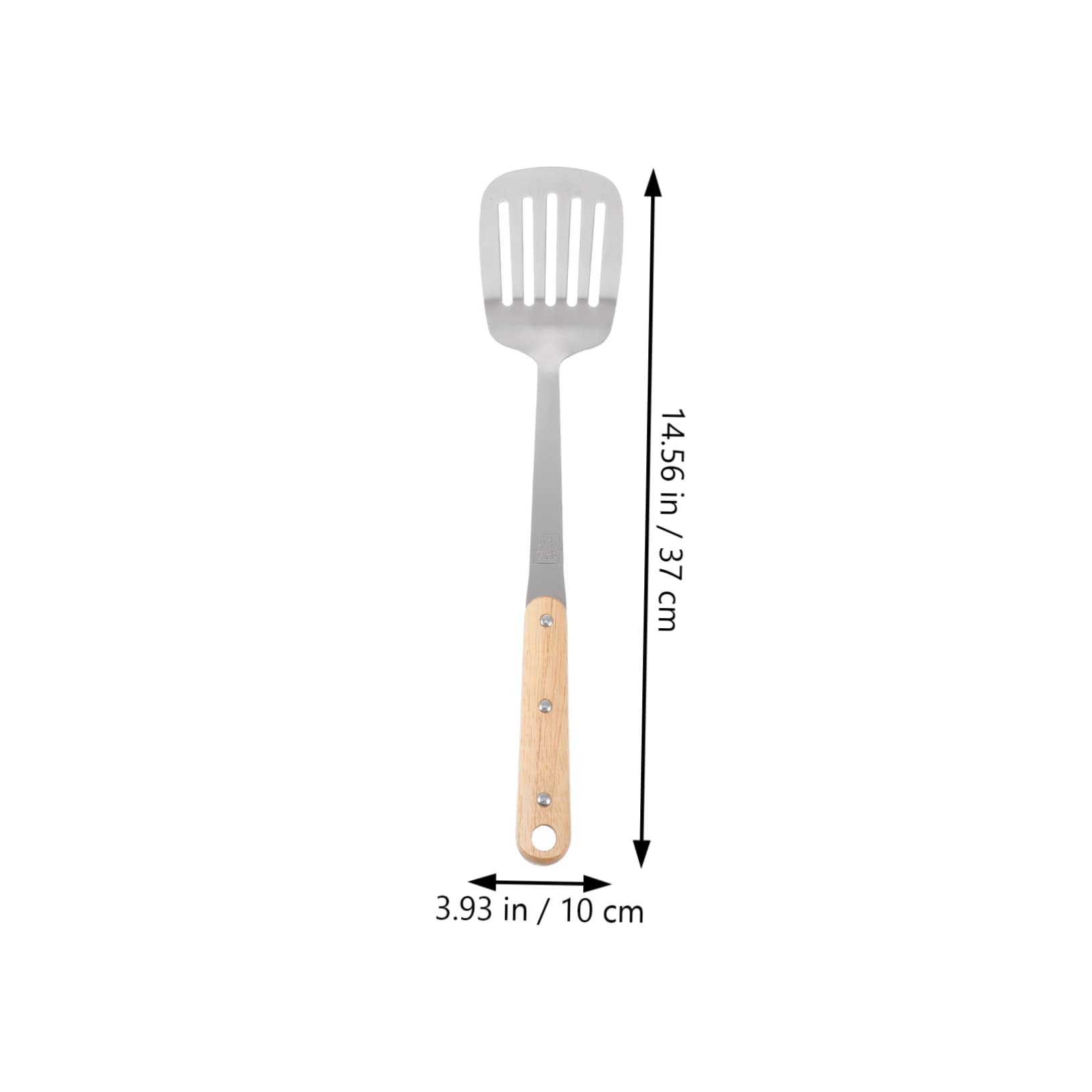 HOMSFOU 3 Sets Shovel Metal Cooking Spoons Stir Fry Spatula Handle Spatula Egg Spatula Wok Turner Spatula Turner Skimmer Ladle Non Stick Pan for Eggs Kitchen Utensils Soup Set Log Barbecue