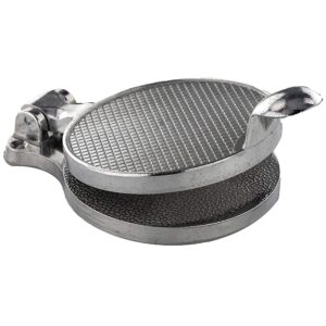 Kitchen Utensils Aluminum Cast Hamburger Press Meat Patty Mold Maker (Silver)