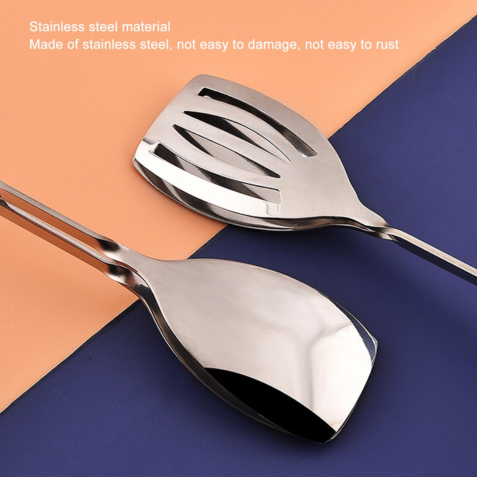 Serving Tongs, 201 Stainless Steel Comfortable Grip Food Tong, Multi Purpose Practical Light Weight Serving Utensils for Home Kitchen(Cup clamp)