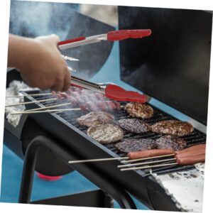 Didiseaon 3 Pcs Bbq Tongs Salad Tong Metal Ice Tongs Cake Tong Grill Tools Kitchen Tong Christmas Snowman Shaped Tongs Cooking Clamp Bakery Tong Grill Tong Stainless Steel Camping Utensils