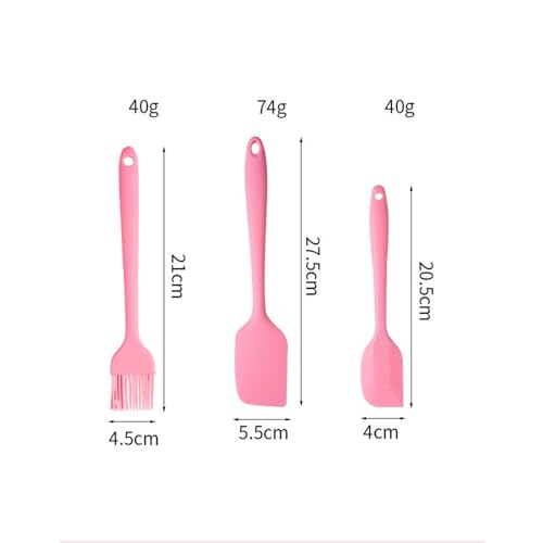 Rehomy- 5pcs Kitchen Cooking Utensils Set BPA Free Heat Resistant Kitchen Utensils Slotted Turner Spatulas Brush Whisk for Kitchen Cooking Baking