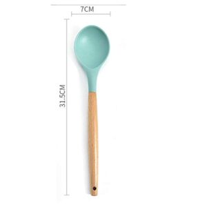 Classic Green Silicone Kitchen Utensils Set Heat Resistant Nonstick Baking Cooking Tools 2/3/4/5/6/7/8/9 PCS Kitchenware Accessories