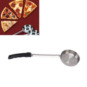 Portion Control Serving Spoons, Stainless Steel Soup Ladle Perforated Scoops Measuring Serving Utensils for Restaurants Kitchen Cooking(Black1)