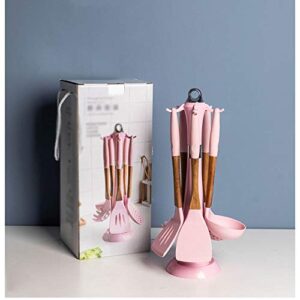 Classic 1/6 PCS Cooking Tools Set Premium Silicone Kitchen Cooking Utensils Set with Storage Box Tongs Spatula Soup Spoon