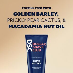 Dollar Shave Club Butter, For Sensitive Skin, A Translucent Shaving Cream & Gel Alternative, Designed Gentle Glide, Helps To Fight Razor Bumps and Ingrown Hairs (Pack of 2), Blue