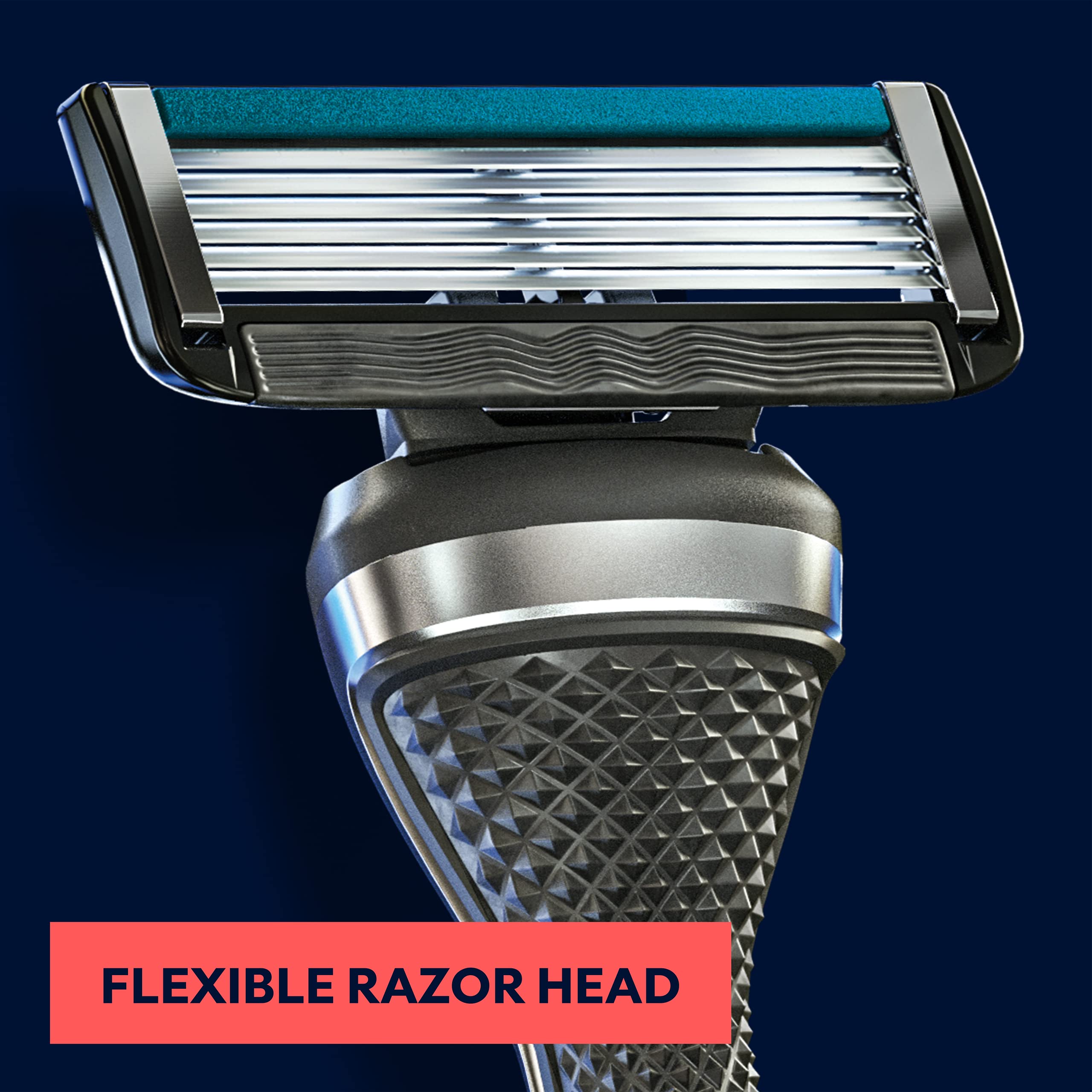 Dollar Shave Club 8 Count 6 Blade Razor Refills with Built-in Trimmer - Not Compatible with Heritage/Executive Razors