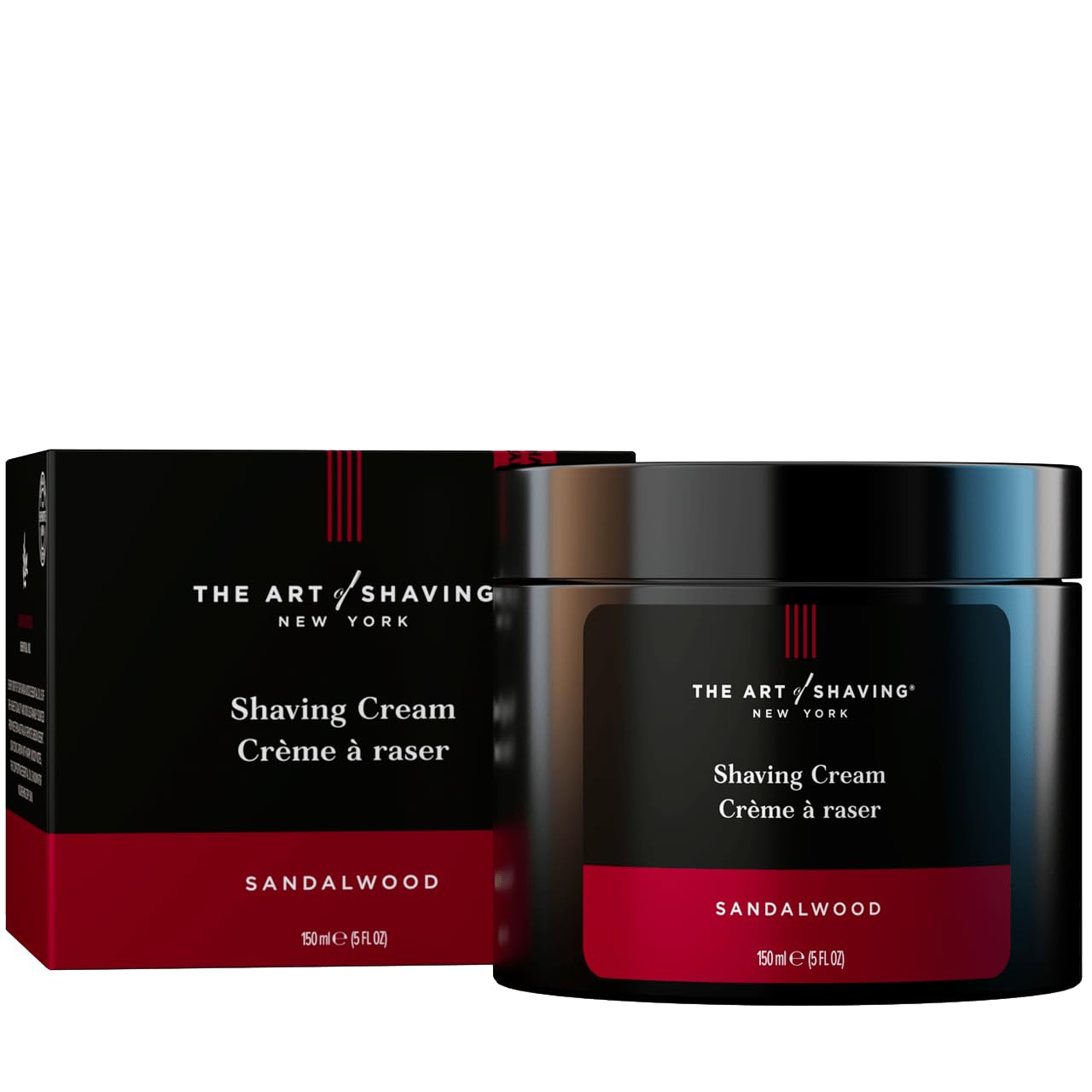 The Art of Shaving Sandalwood Shaving Cream for Men – Protects Against Irritation and Razor Burn – Hydrates and Nourishes Dry Skin – Clinically Tested for Sensitive Skin – 5 oz