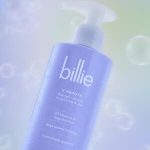 Billie - V Smooth - Shave Gel + Cleanser for Pubic Hair & Skin - pH-Balanced - Fragrance-Free - Gynecologist-Approved - 6.5 oz.