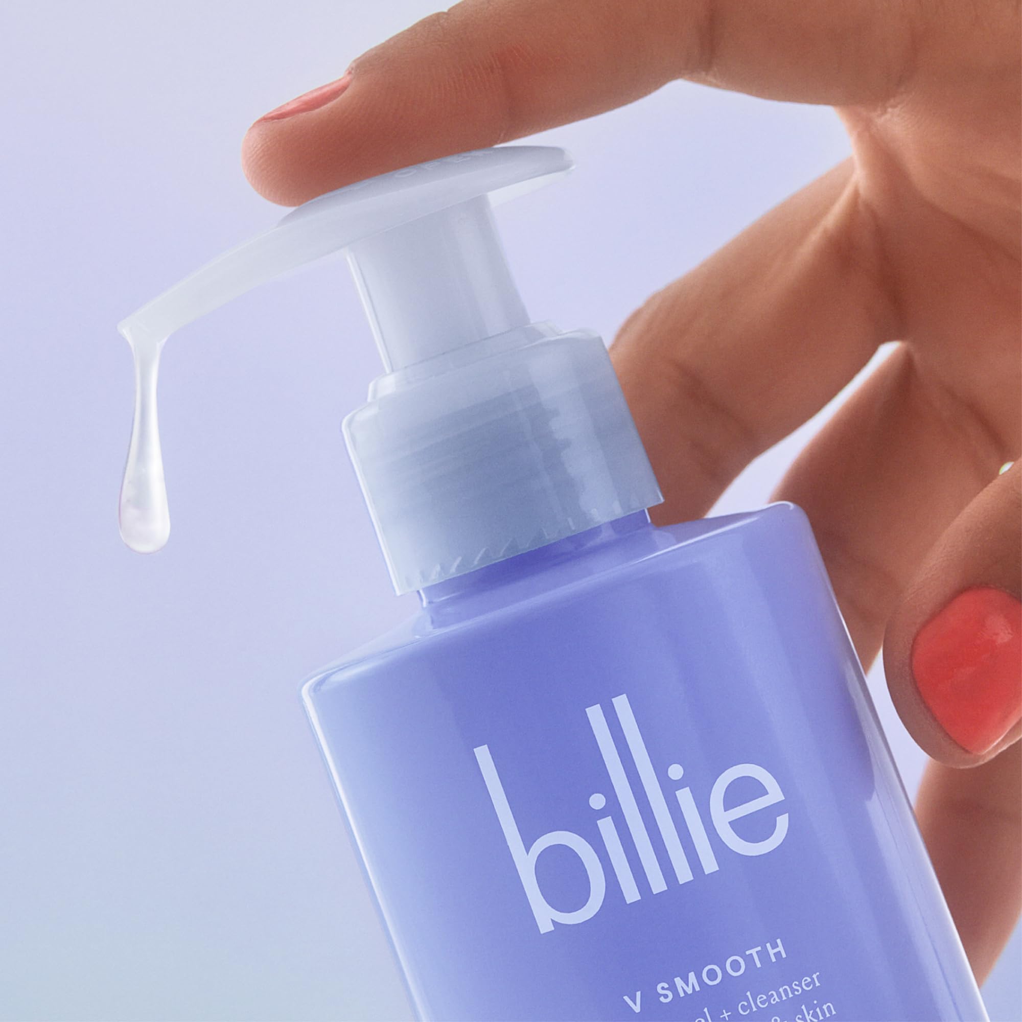 Billie - V Smooth - Shave Gel + Cleanser for Pubic Hair & Skin - pH-Balanced - Fragrance-Free - Gynecologist-Approved - 6.5 oz.