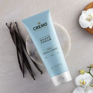 Cremo Vanilla Orchid Moisturizing Shave Cream, Astonishingly Superior Ultra-Slick Shaving Cream for Women Fights Nicks, Cuts and Razor Burn, 6 Fl Oz