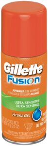 gillette fusion hydra gel ultra sensitive shave gel - 2.5 oz