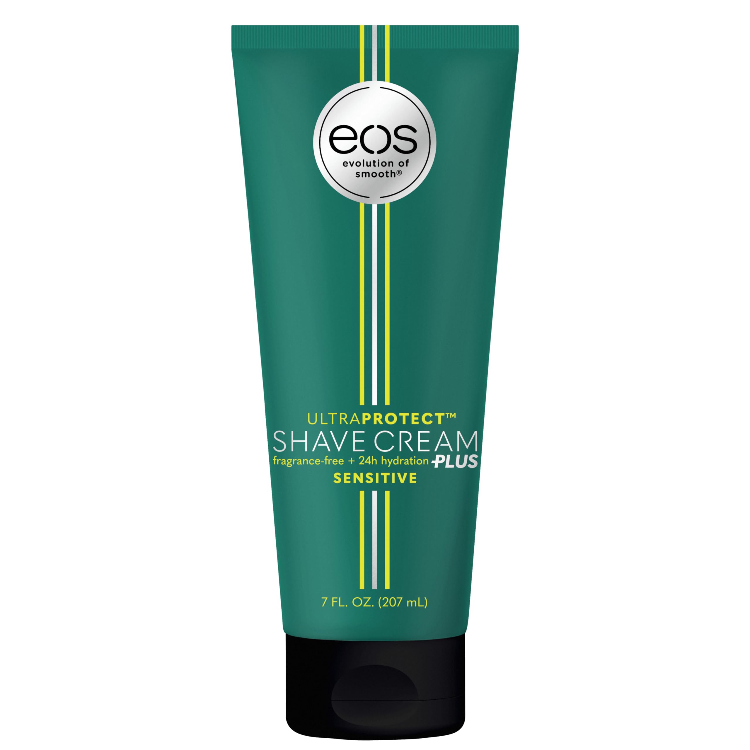 eos UltraProtect Men’s Shave Cream- Sensitive, 24-Hour Hydration, Unscented, Non-Foaming Formula, 7 fl oz