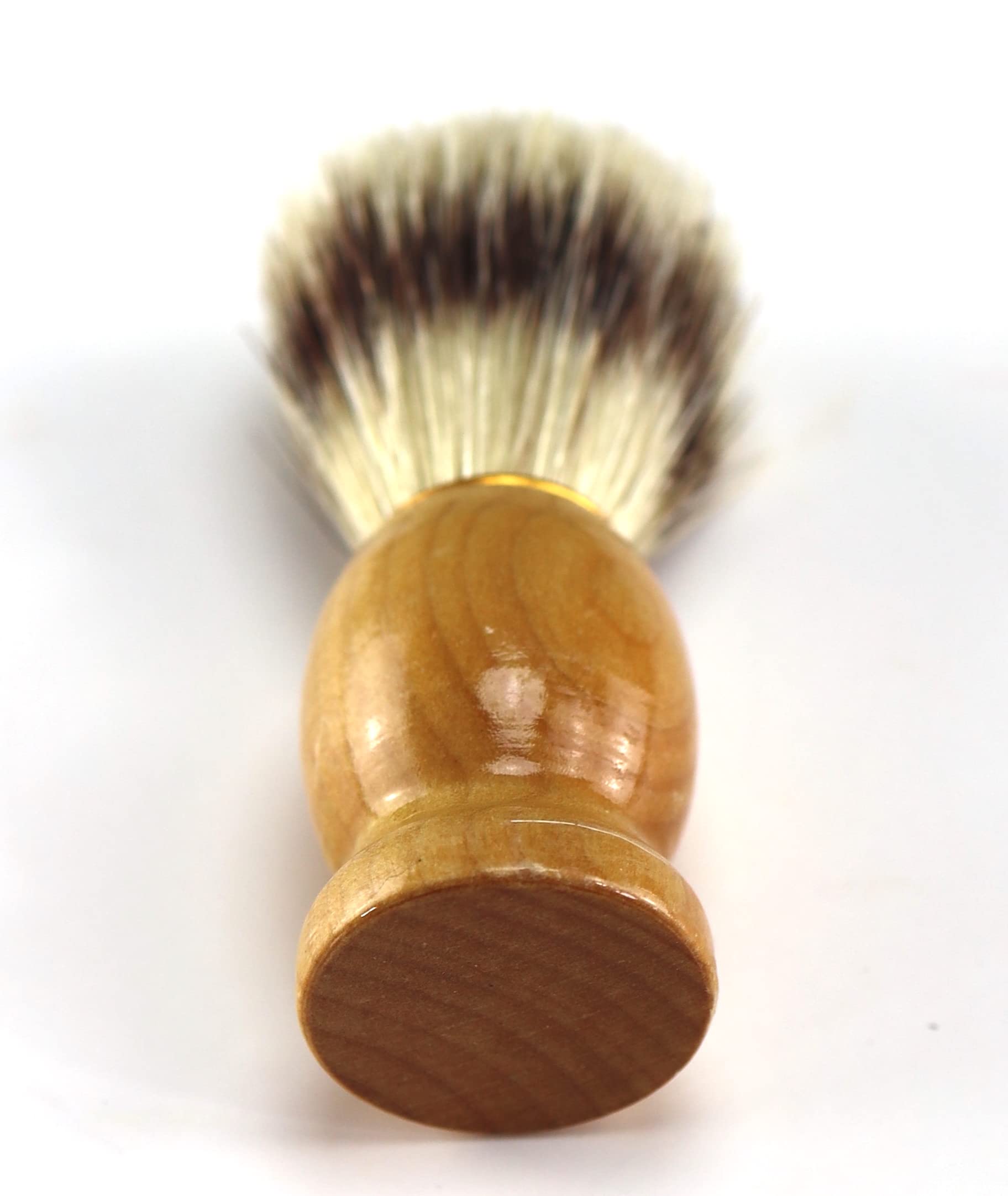 Iconikal Wood Handled Badger Hair Shaving Brush, 2-Pack Aeorsol-Free Shaving Cream