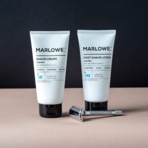 MARLOWE. No. 141 Shave Cream 6 oz, with Shea Butter & Coconut Oil, Conditioning Shaving Cream for a Close Shave, Aloe Citron Scent