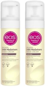 eos shea better shaving cream for women - vanilla bliss | shave cream, skin care and lotion with shea butter and aloe | 24 hour hydration | 7 fl oz, (601) (pack of 2)