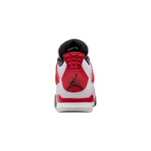 Jordan 4 Retro Mens Shoes Size - 10 White/Fire Red-Black