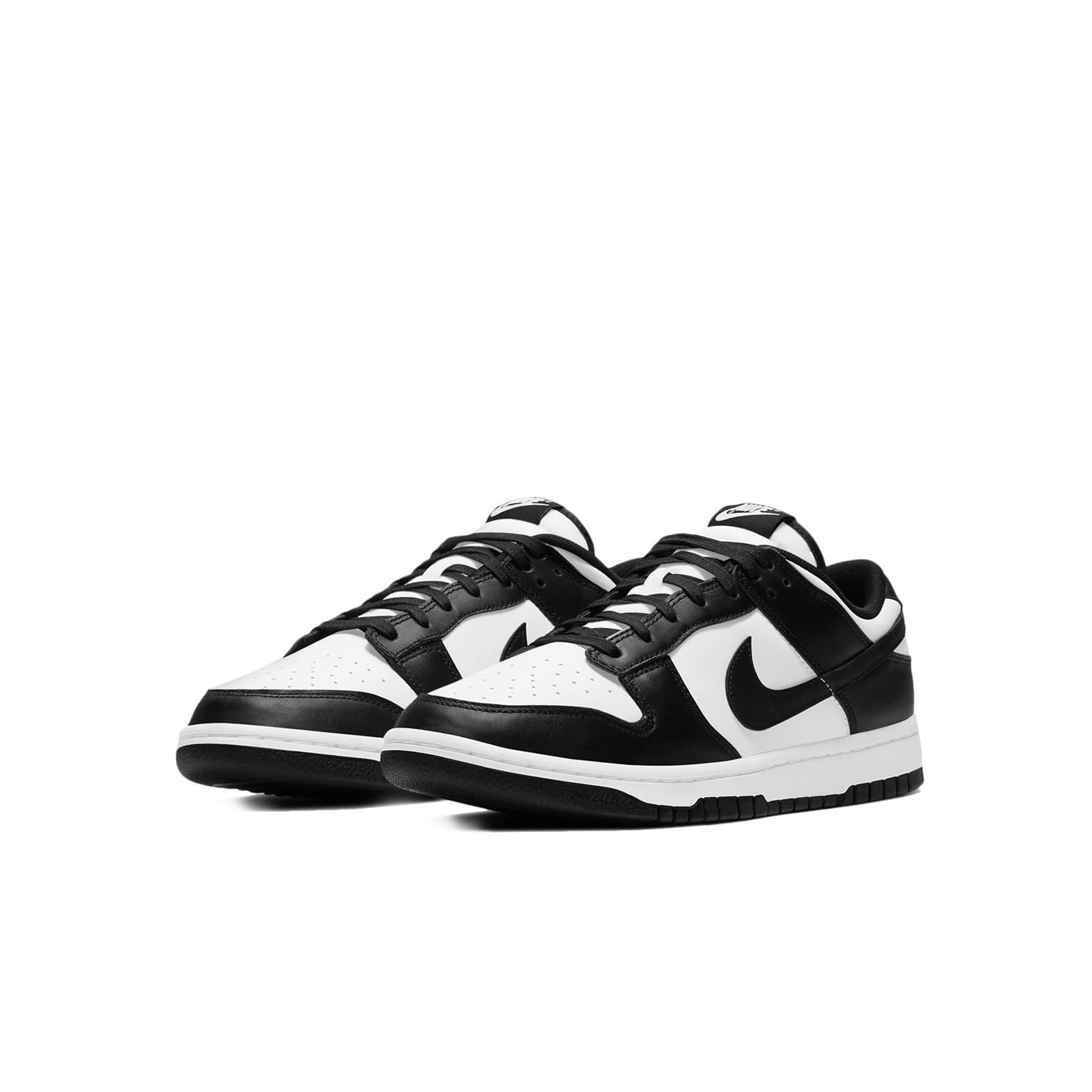 Nike Dunk Low Retro Men's Basketball Shoes, White Black White, 14 US