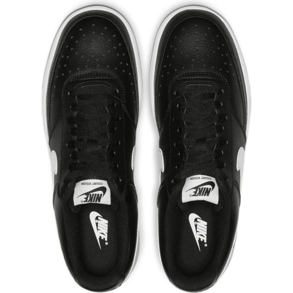 Nike Men's Court Vision Low Sneaker, Black/White-Photon Dust, 8 Regular US