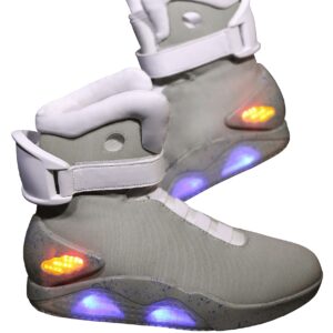 Fun Costumes Back to The Future 2 Adult Light Up Shoes Universal Studios Officially Licensed Size 10 Grey