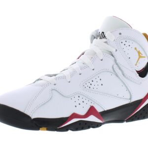 Jordan Air 7 Retro BG (Big Kid) White/Black/Cardinal Red/Chutney 5.5 Big Kid M