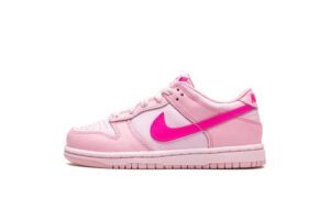 nike preschool dunk low dh9756 600 triple pink - size 1y