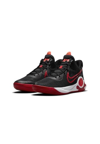 Nike Men's KD Trey 5 IX Basketball CW3400-002 Sneakers, Black/White/Bright Crimson/University Red, 11