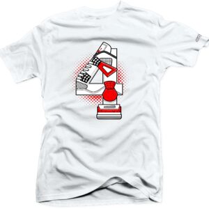 Match Jordan 4 Red Cement Tee to Match Sneaker - Match Jordan 4 Red Cement.The 4's White | 5X-Large