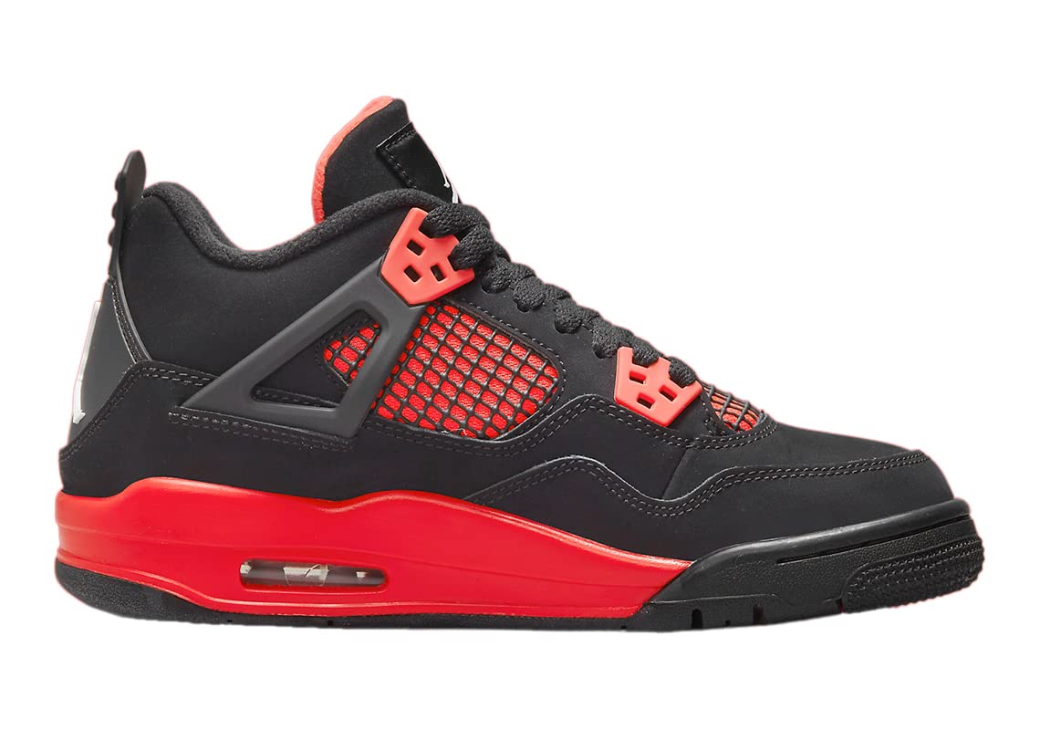 Nike Jordan Toddler Air Jordan 4 Retro TD BQ7670 016 Red Thunder - Size 5C Black/White-red 5 Toddler