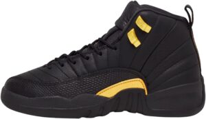 jordan air jordan 12 retro (big kid) black/taxi 4 big kid m