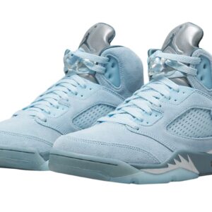 Nike Jordan Womens WMNS Air Jordan 5 Retro DD9336 400 Blue Bird - Size 8.5W, Photo Blue/Football Grey-metal, 8.5