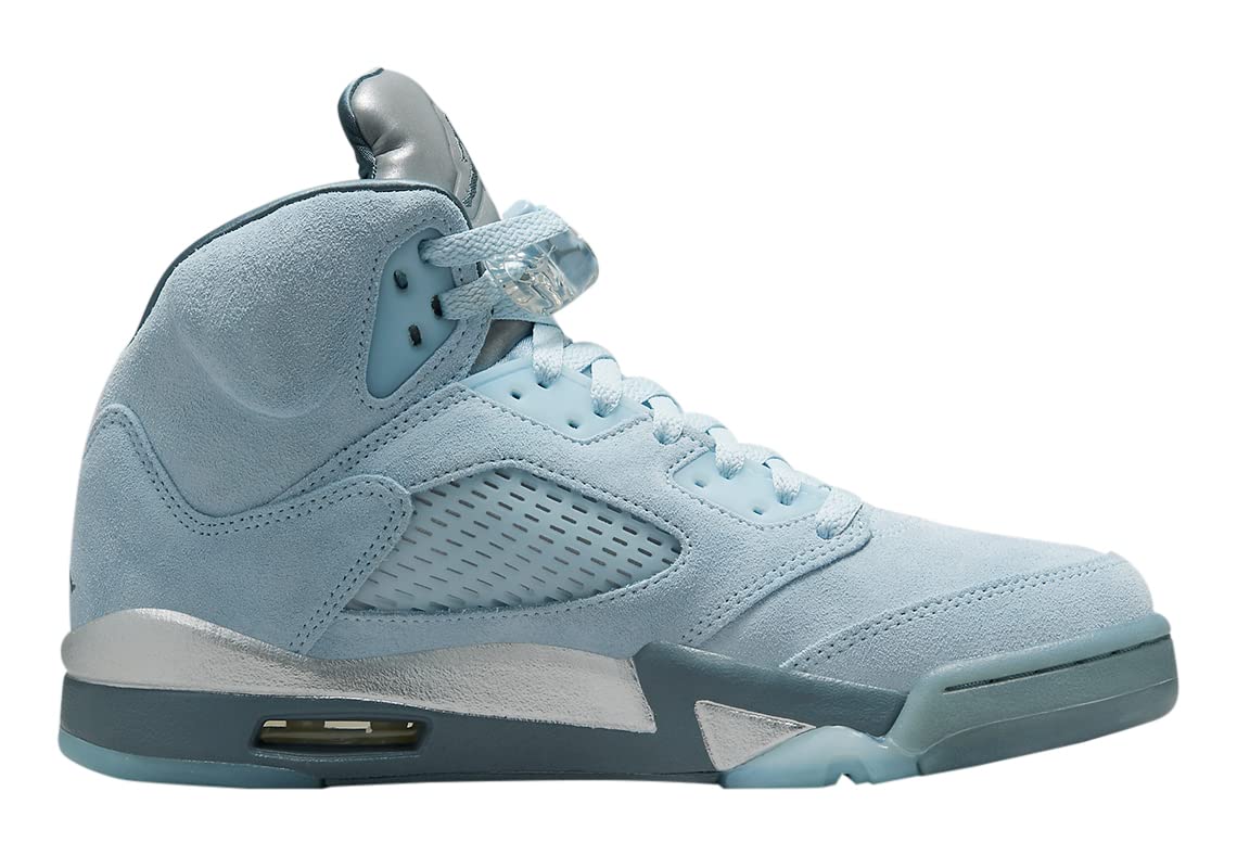 Nike Jordan Womens WMNS Air Jordan 5 Retro DD9336 400 Blue Bird - Size 8.5W, Photo Blue/Football Grey-metal, 8.5