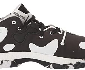adidas Unisex Harden Vol. 6 Basketball Shoe, Black/Black/White, 10.5 US Men