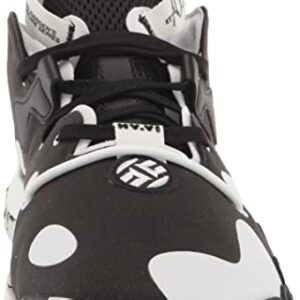 adidas Unisex Harden Vol. 6 Basketball Shoe, Black/Black/White, 10.5 US Men