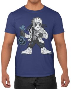 jordan 4 midnight navy men's matching t-shirt hockey mask dude, shirt to match jordan 4s midnight navy