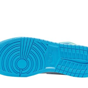 Nike Big Kid's Jordan 1 Mid SE Sprite Blue Dk Powder Blue/Racer Blue (DA8010 400), 5 Big Kid