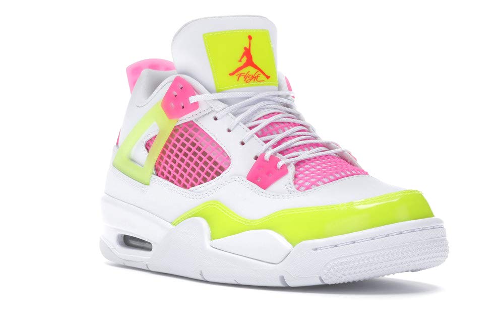 Jordan Big Kid's 4 Retro SE Lemon Venom White/White-Lemon Venom (CV7808 100) - 5