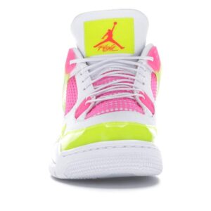 Jordan Big Kid's 4 Retro SE Lemon Venom White/White-Lemon Venom (CV7808 100) - 5