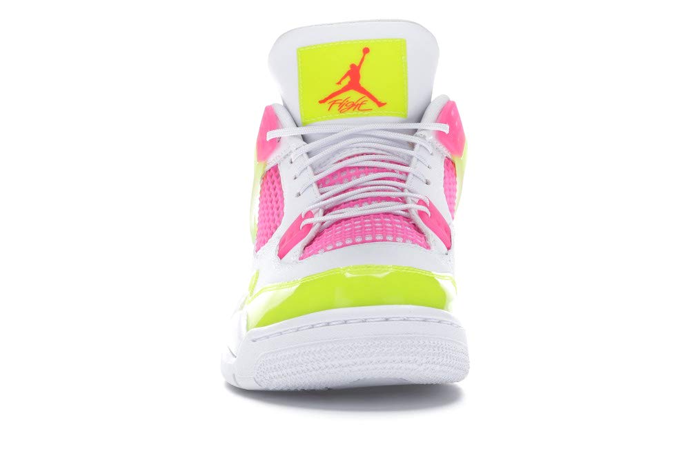 Jordan Big Kid's 4 Retro SE Lemon Venom White/White-Lemon Venom (CV7808 100) - 5