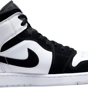 Nike Men's Air Jordan 1 Mid SE Shoes, White/Black-multi-color, 7.5