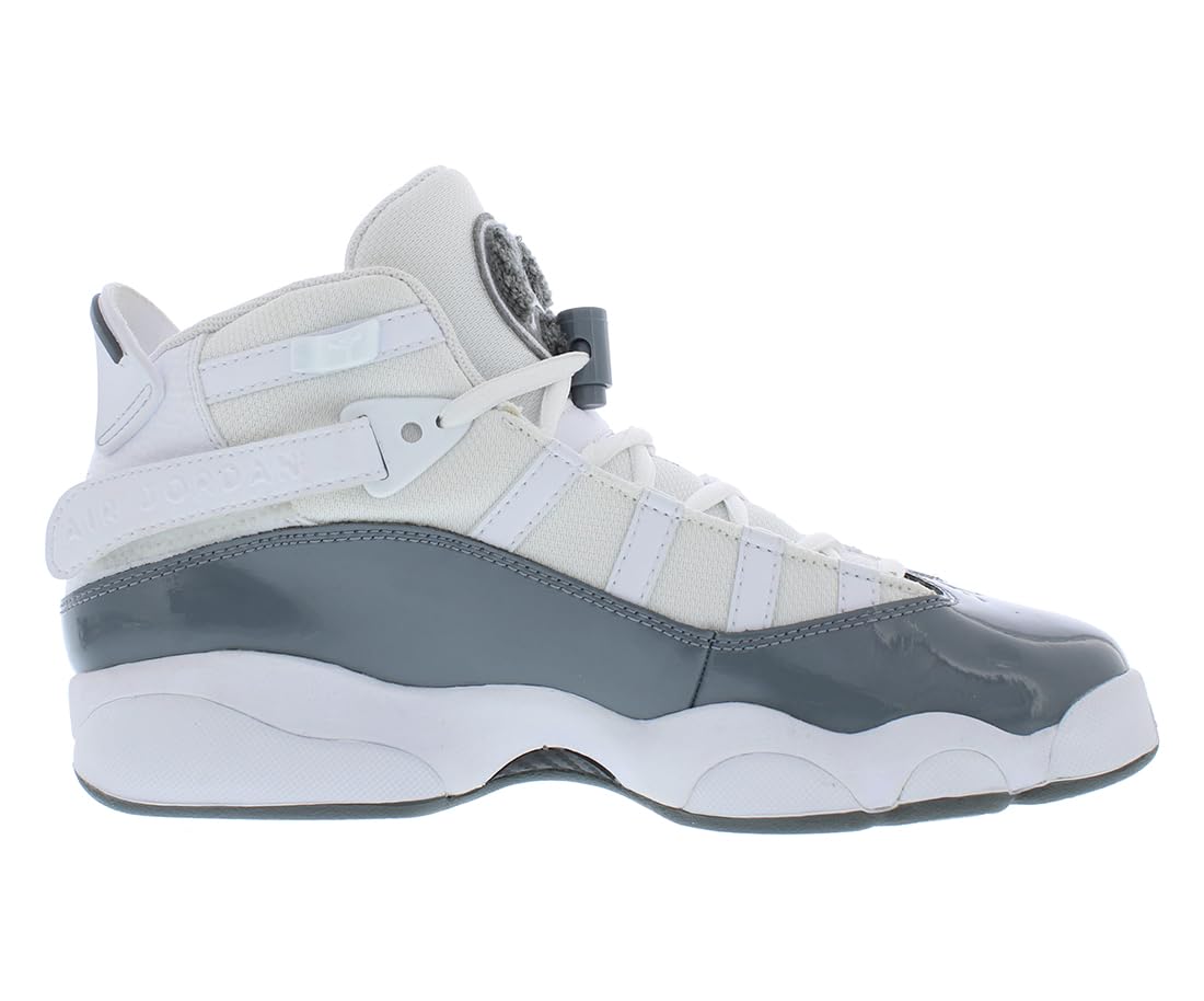 Jordan Boy's 6 Rings (Big Kid) White/Cool Grey/White 7 Big Kid M