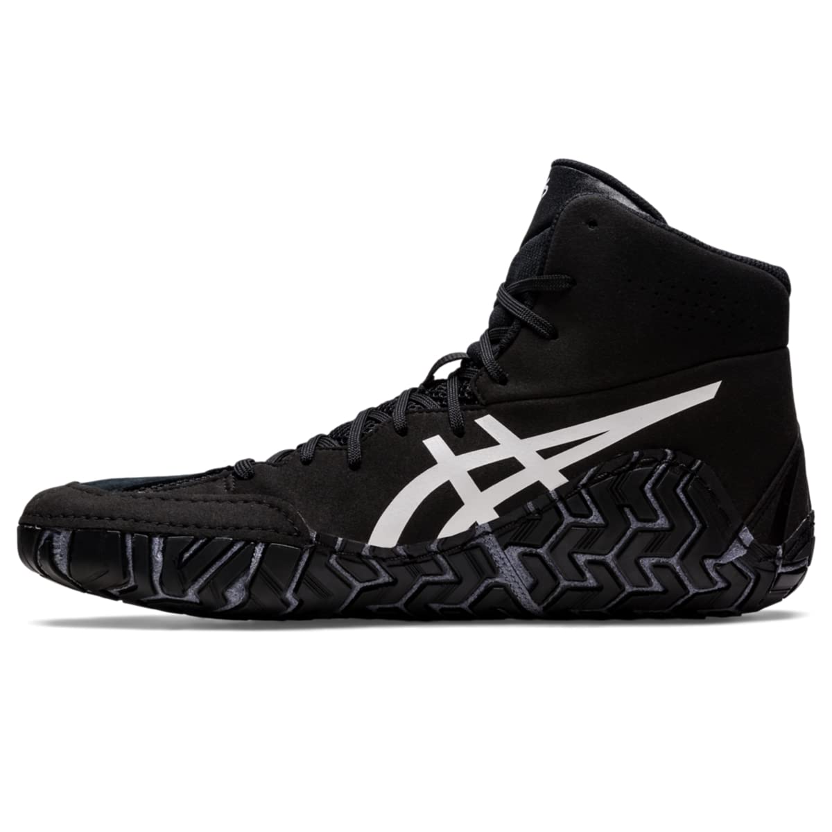 ASICS Men's AGGRESSOR 5 Wrestling Shoes, 10.5, BLACK/WHITE