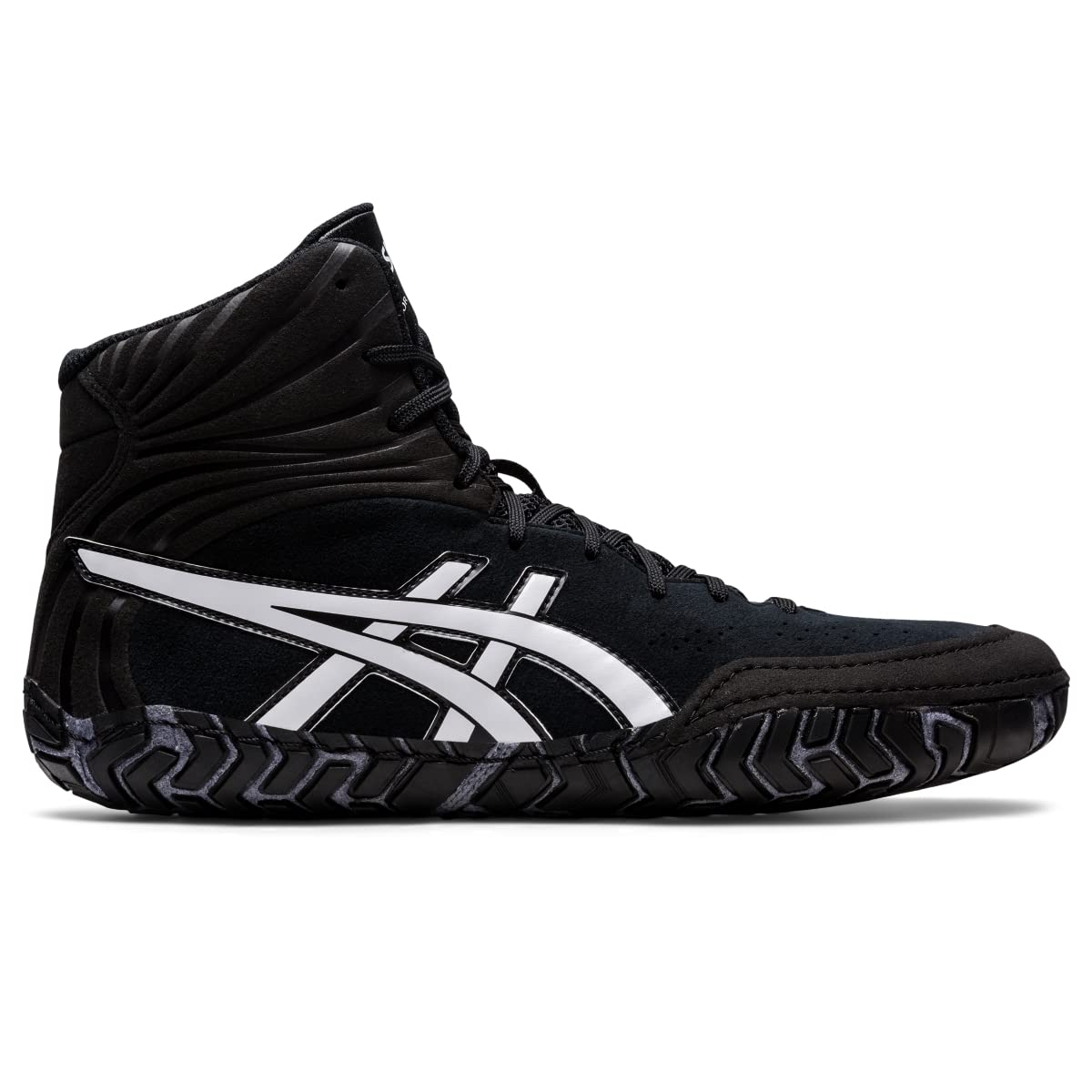 ASICS Men's AGGRESSOR 5 Wrestling Shoes, 10.5, BLACK/WHITE